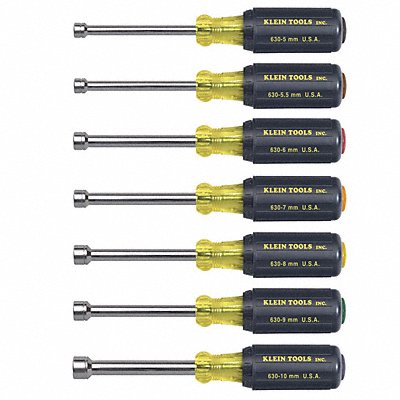 KLEIN TOOLS 65160 Hollow Shank Nut Driver Set