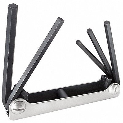 KLEIN TOOLS 70579 Hex Key Set Folded 2 21/32 to3 27/32 in