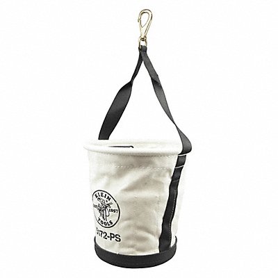 KLEIN TOOLS 5172PS Bucket Bag Canvas Tapered Wall OffWhite