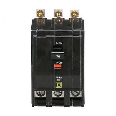 SQUARE D QOB370 Circuit Breaker 70A Bolt On 120/240V 3P