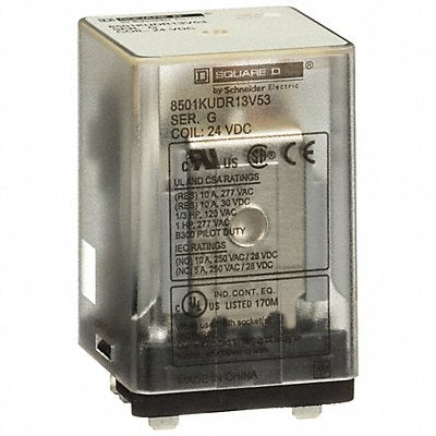 SCHNEIDER 8501KUDR13V53 H7981 General Purpose Relay 24VDC 10A 11Pins