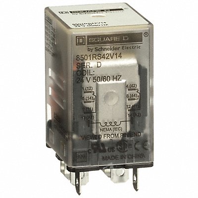 SCHNEIDER 8501RS42V14 H7991 General Purpose Relay 24VAC 15A 8Pins