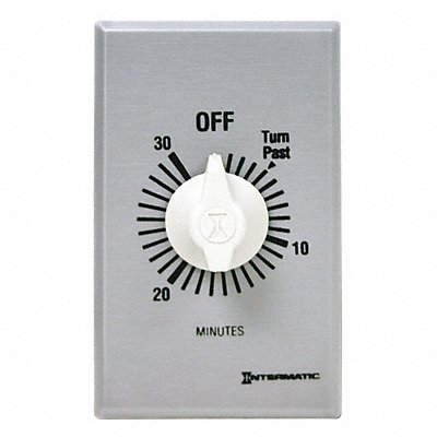 INTERMATIC FF30MC Spring-Wound Timer Silver 120/277V AC