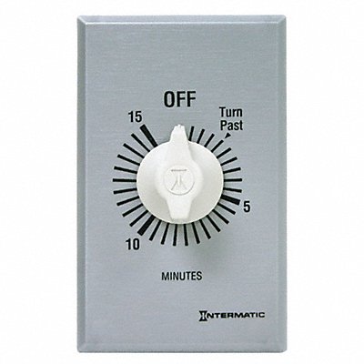 INTERMATIC FF15MC Spring-Wound Timer Silver 120/277V AC