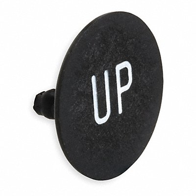 SCHNEIDER ELECTRIC 9001B253 Legend Plate Up Black/Black Round