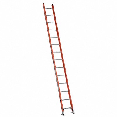 WERNER D62141 Ladder 14 ft.H 19 in W Fiberglass