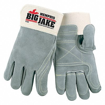 MCR SAFETY 1735XL D1584 Leather Gloves Grey XL PR