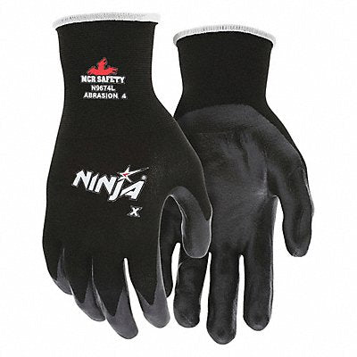 MCR SAFETY N9674M D1522 Coated Gloves Nylon M PR