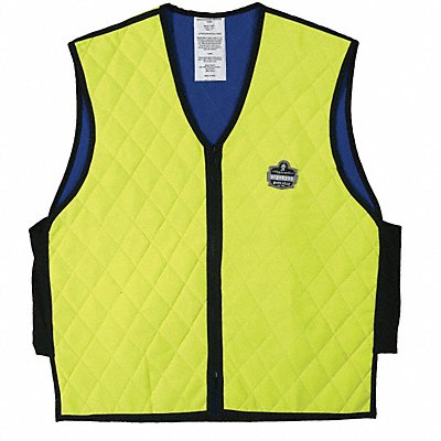 CHILL-ITS BY ERGODYNE 6665 D2429 Cooling Vest Hi-Visibility Lime 4 hr L