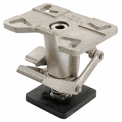 GRAINGER FLADJ810SS Heavy-Duty Adjustable-H Floor Lock SS