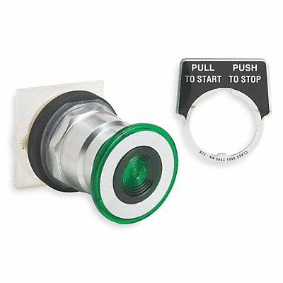 SCHNEIDER ELECTRIC 9001KR8G H4522 Mushroom Head Push Button Green 30mm