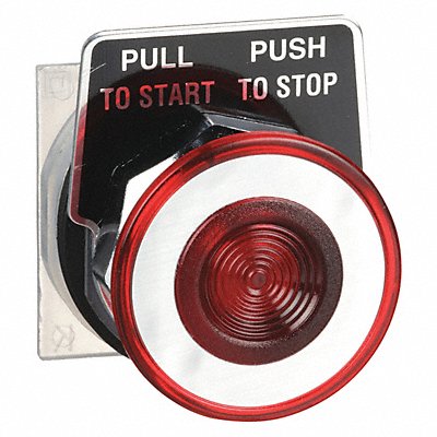 SCHNEIDER ELECTRIC 9001KR9R H4526 Mushroom Head Push Button Red Non Illuminated 30mm