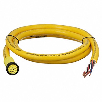 BRAD HARRISON 208000A01F060 Cordset 8 Pin Receptacle Female