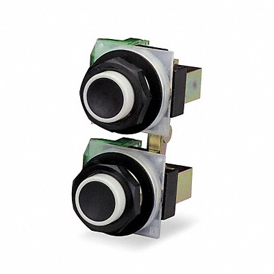 SQUARE D 9001SKRU11 PendantPushButton Non Illuminated Black 1NO/1NC
