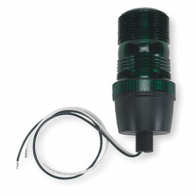 GRAINGER 2ERP3 Warning Light Strobe Tube Green 120VAC