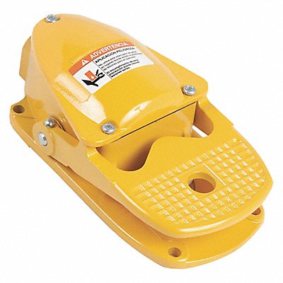 SQUARE D 9002AW11 Foot Switch Yllw Aluminum SPST Maintained