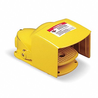 SQUARE D 9002AW12 FootSwtch Yellow Aluminum SPST Maintained