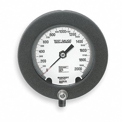 ASHCROFT 601082PS02L2MC4 D0815 Pressure Gauge 0 to 2000 psi 6In 1/4In
