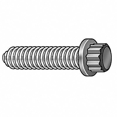 GRAINGER 4RWY7 Hex Cap Screw 3/8-16x1 PK870