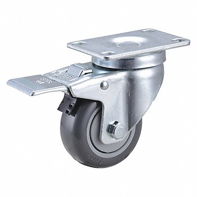 GRAINGER 2G029 Standard Plate Castor Swivel 250 lb.