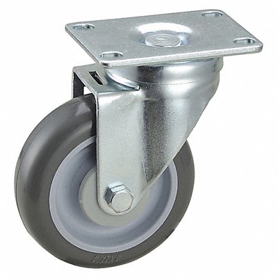 GRAINGER 2G043 Standard Plate Castor Swivel 300 lb.