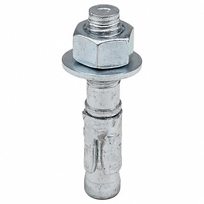 RED HEAD WS1226 Wedge Anchor 1/2 -13 Steel 1/2 in PK25
