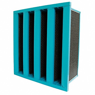 GRAINGER 2GGX8 Odor Removal V-Bank Air Filter 24x24x12