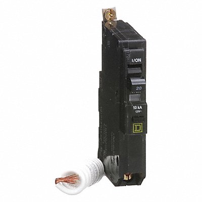 SQUARE D QOB120EPD Circuit Breaker 20A Bolt On 120V 1P
