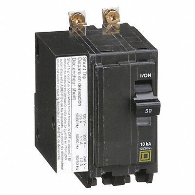 SQUARE D QOB2501021 Circuit Breaker 50A Bolt On 120/240V 2P