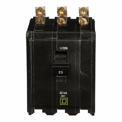 SQUARE D QOB325VH Circuit Breaker 25A Bolt On 120/240V 3P