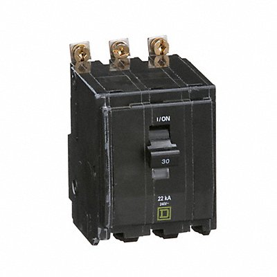 SQUARE D QOB330VH Circuit Breaker 30A Bolt On 120/240V 3P