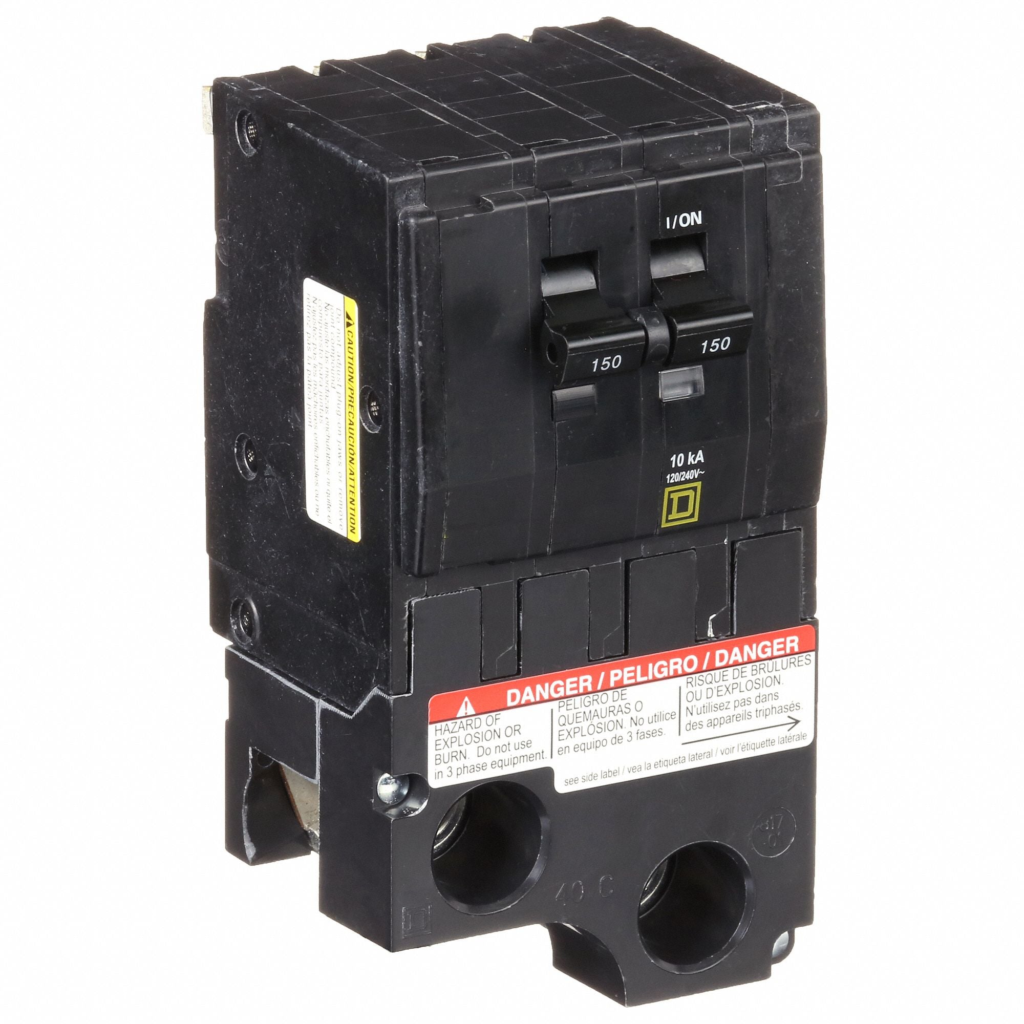 SQUARE D QO2150 Circuit Breaker 150A Plug In 120/240V 2P