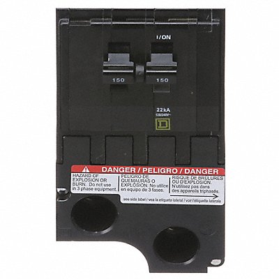SQUARE D QO2150VH Circuit Breaker 150A Plug In 120/240V 2P