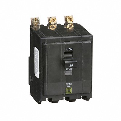 SQUARE D QOB325 Circuit Breaker 25A Bolt On 120/240V 3P