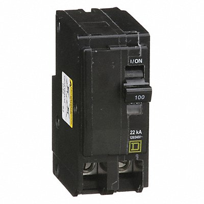 SQUARE D QO2100VH Circuit Breaker 100A Plug In 120/240V 2P