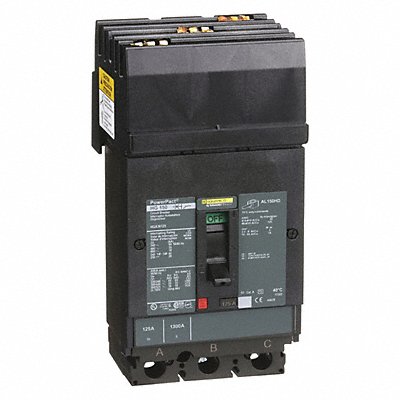 SQUARE D HGA36125 Circuit Breaker 125A 3P 600VAC HG