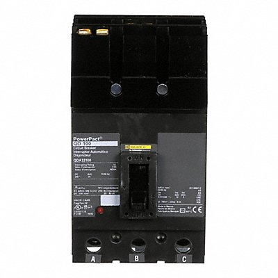 SQUARE D QDA32100 Circuit Breaker 100A 3P 240VAC QD