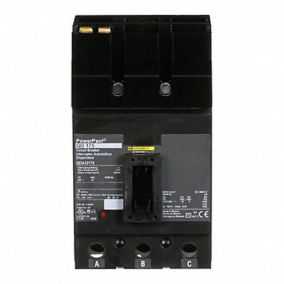 SQUARE D QDA32175 Circuit Breaker 175A 3P 240VAC QD