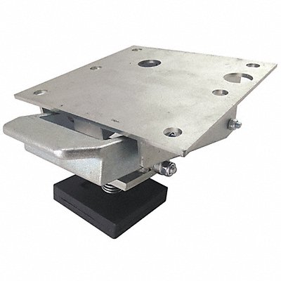 GRAINGER 2GWZ8 Heavy-Duty Low-Profile Adjustable-H Floor Lock