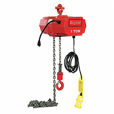 DAYTON 2GXH5 Electric Chain Hoist 2000 lb 20 ft.