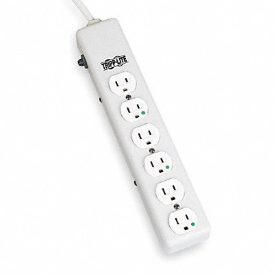 TRIPP LITE PS602HG Outlet Strip 6 Outlet 15A 13-3/4 L Wht