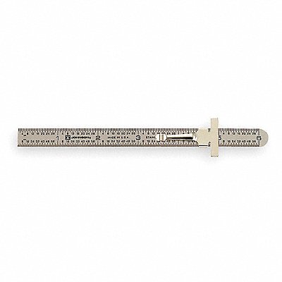 JOHNSON LEVEL 7203 Rule Pocket Clip Metric 6 In