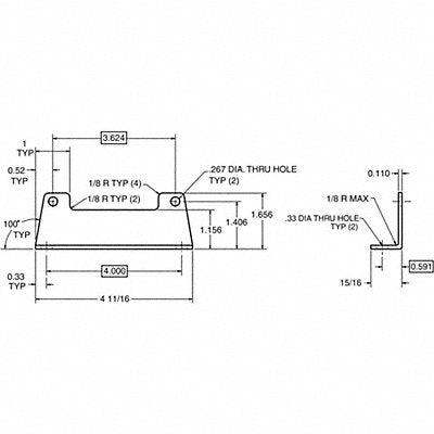 DAYTON 2H630 Mounting Bracket