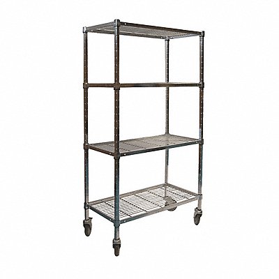 GRAINGER 2HDE6 Wire Shelving 18x70x48in Shelf Capacity 300lb