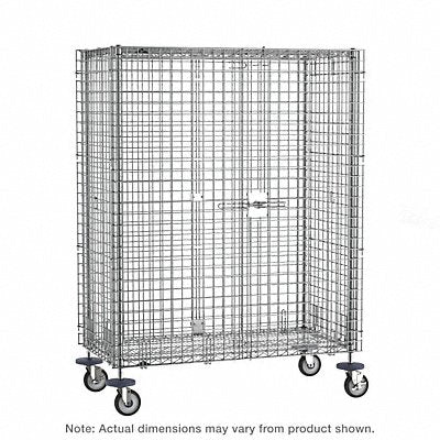 METRO SEC66EC Wire Security Cart 900 lb 60x30 In.