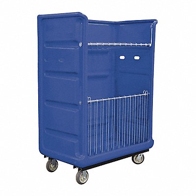 ROYAL BASKET TRUCKS G48BLXTAC6UNN Turnabout 48 cu ft Blue Wire Shelves