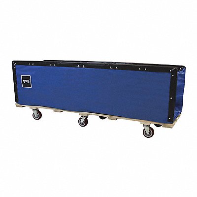ROYAL BASKET TRUCKS G85BXXFOA5UNN Open End Flatwork Truck 85 blue vinyl