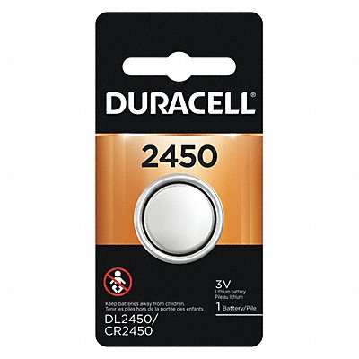 DURACELL DL2450BPK Coin Battery Lithium 3VDC 2450