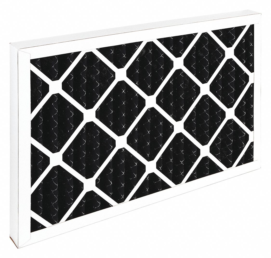 GRAINGER 6B896 Odor Removal Pleated Air Filter 16x24x1