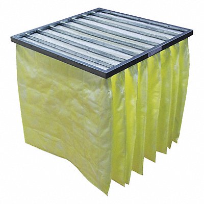 GRAINGER 2JUV7 Pocket Air Filter 24x24x12 MERV 14